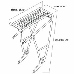 Porte Bagage BLACKBURN Grid Spring Clip Arrière -Subrosa Soldes blackburn grid 3 spring clip rear rack dims