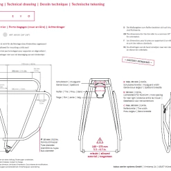 PORTE BAGAGE TUBUS ARRIERE LOGO EVO -Subrosa Soldes capture 80100